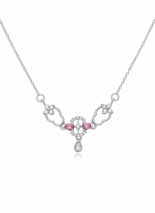Elegant_Floral_Inspired_Pendant_Pink_White_Zircon_For_Women_925_Sterling_Silver
